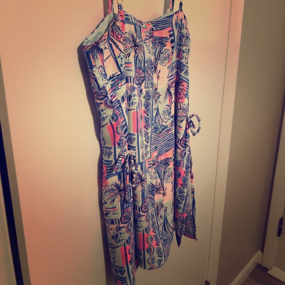 Lily Pulitzer Sahar Romper whisper blue yeah buoy